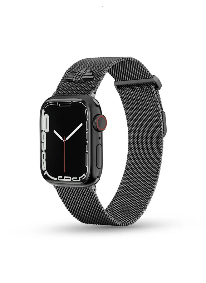 بوليس Mesh Black Plated Watch Straps