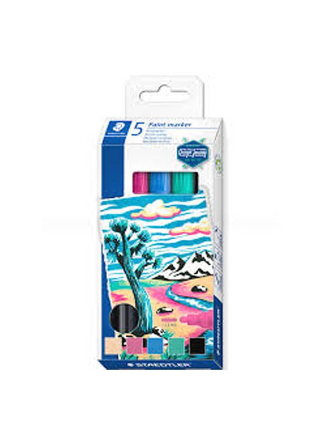 STAEDTLER Acrylic Pen Set 5 Colors C5 Multicolour 