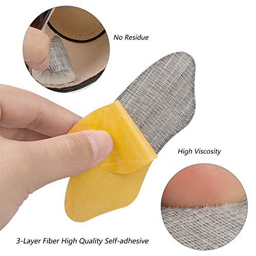 SEFLICA Premium Heel Pads Inserts Grips, Shoe bite Protector Back of Heel Protectors Cushions Liner Prevent Too Big Shoe from Shoe Slipping,Blisters,Filler for Loose Shoe Fit for Men Women (2 Black, Free) - Image 3