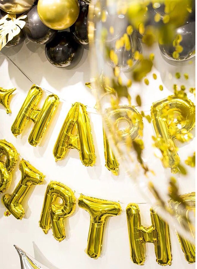 كيدل مجموعة بالونات زينة للحفلات بتصميم رومانسي لعبارة Happy Birthday" - Image 3