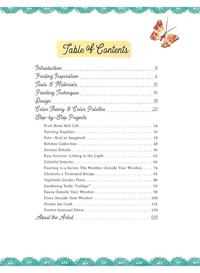 Watercolor Painting at Home: Easy-to-follow painting projects inspired by the comforts of home and the colors of the garden (Volume 1)  - Image 2