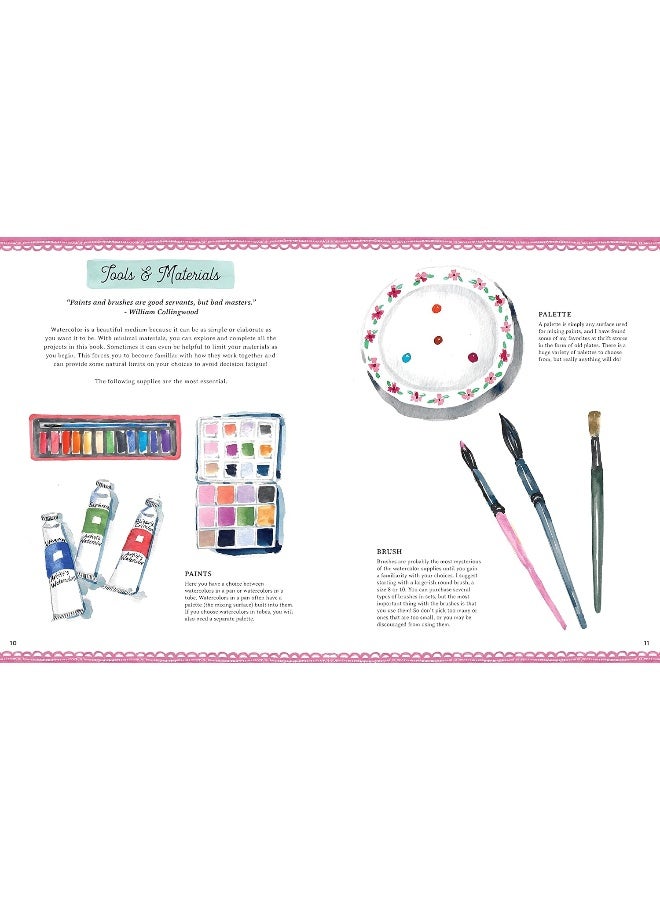 Watercolor Painting at Home: Easy-to-follow painting projects inspired by the comforts of home and the colors of the garden (Volume 1)  - Image 3