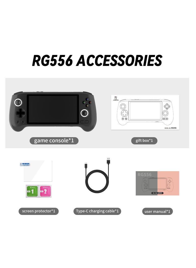 ANBERNIC  - RG556 Handheld Game Console Unisoc T820 Android 13 5.48 inch AMOLED Screen 5500mAh WIFI Bluetooth Retro Video Players - Image 1