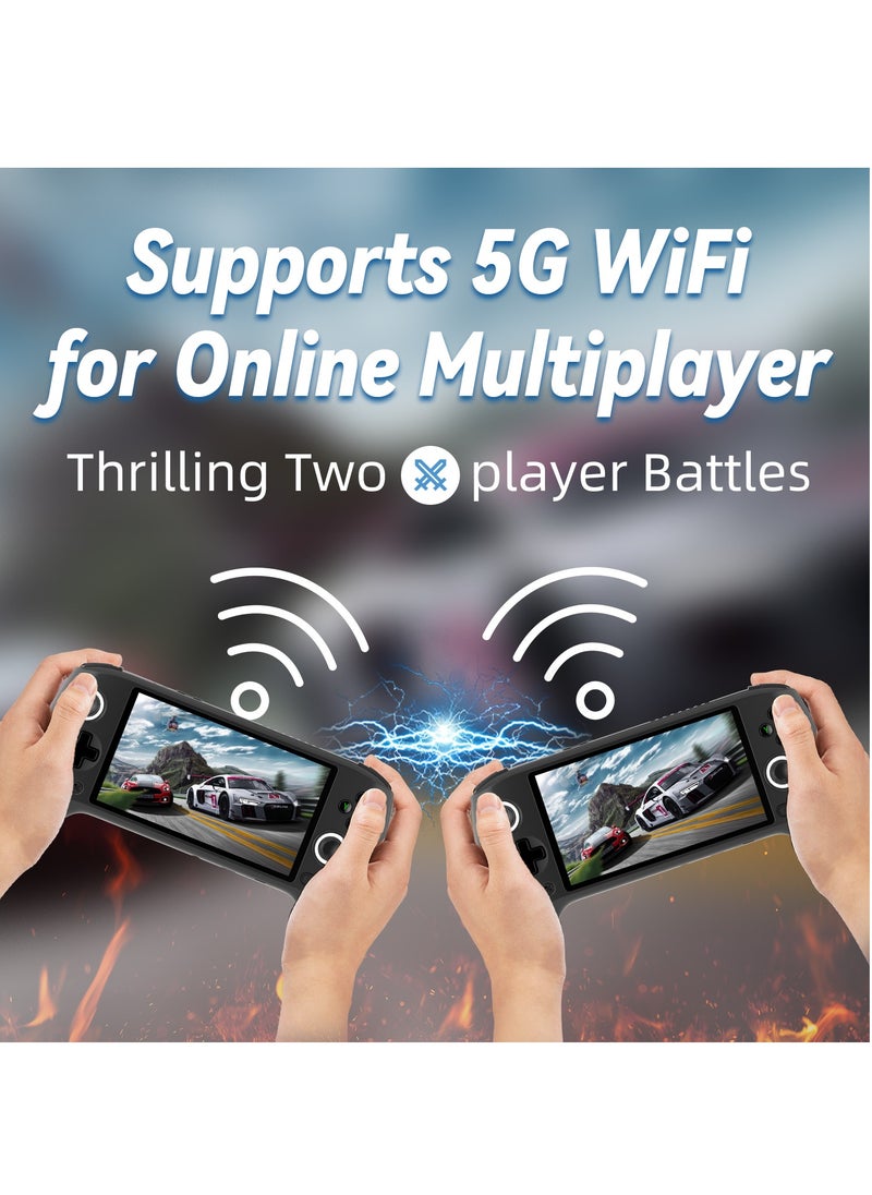 ANBERNIC  - RG556 Handheld Game Console Unisoc T820 Android 13 5.48 inch AMOLED Screen 5500mAh WIFI Bluetooth Retro Video Players - Image 1