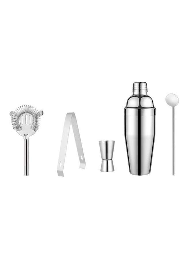 Thoraya - 5PCS Bartender Kit 750cc Cocktail Shaker Set 201 Stainless Steel Professional Bar Tool Accessories - Image 1
