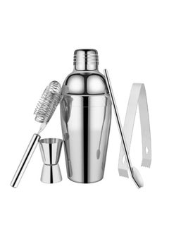 5PCS Bartender Kit 750cc Cocktail Shaker Set 201 Stainless Steel Professional Bar Tool Accessories