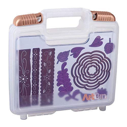ArtBin 6978AB Magnetic Die Storage Case with 3 Magnetic Die Sheets, Portable Paper Craft & Die Organizer with Handle, Translucent - Image 3