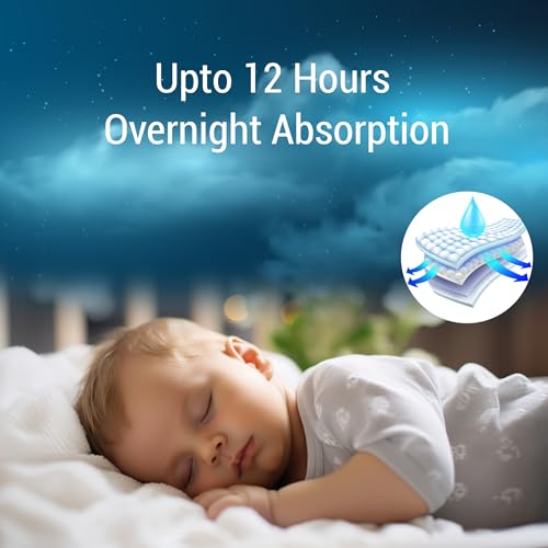 Jr. Sr. Baby Tape Style Diaper | Adjustable Fit For Babies | Medium (M) Size (6-11 kg), 56 Count | Pack of 1 | Upto 12 hr Absorption with Advanced Leak Protection | Soft & Comfy - Image 2