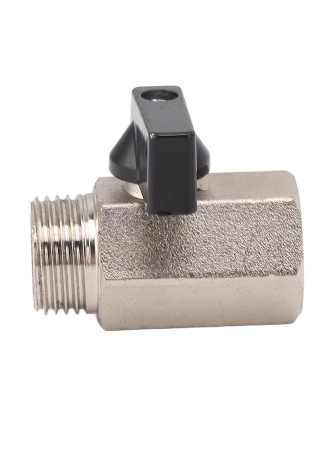 Thoraya - Gas Valve Ball Type Male Female Thread Thicken Brass Sandblasting for Household Tap Water 1/2 - Image 1