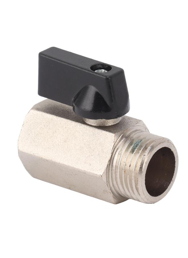 Thoraya - Gas Valve Ball Type Male Female Thread Thicken Brass Sandblasting for Household Tap Water 1/2 - Image 1