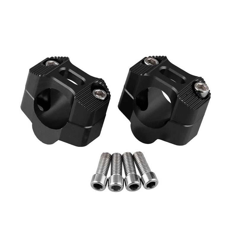 CYSKY Motorcycle Handlebar Risers 1 1/8 inch 28mm Universal Handle Bars Mount Clamp Fit for Most Motorcycle, Dirt Bike, ATVs（Black） - Image 2