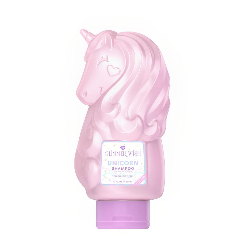 Glimmer Wish Unicorn Kids Shampoo, Paraben and Sulfate Free Shampoo for Soft and Manageable Hair, Kids Hair Care, Cotton Candy Scent, 12 Fl Oz - Image 1