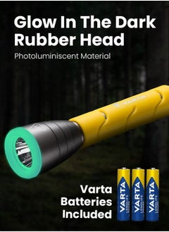 VARTA Varta Powerful and Reliable LED Flashlight for Outdoor Sports F20 with Precision Focusing and Easy-to-Use Large Pressure Switch with 2xAA Batteries  - Image 3