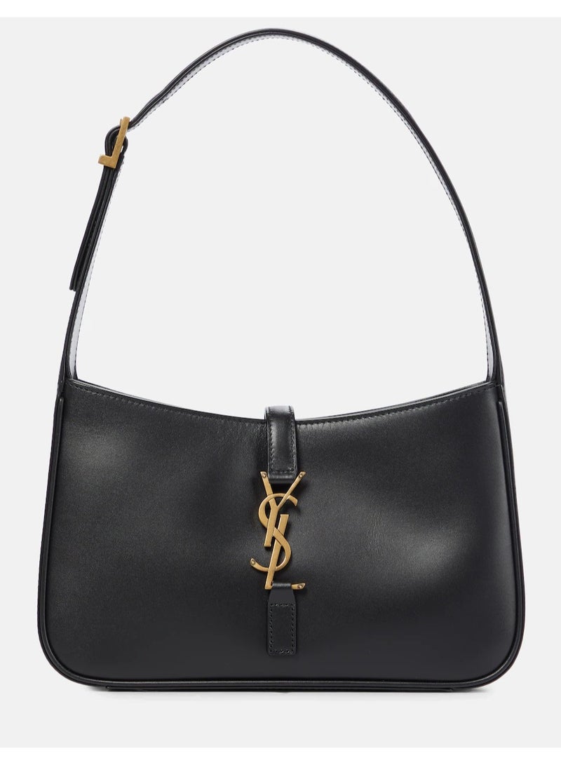 ایو سن لوران سان لوران لو ٥ à ٧ حقيبة هوبو نسائية من الجلد، حقيبة كتف ويد بشعار YSL  - Image 1