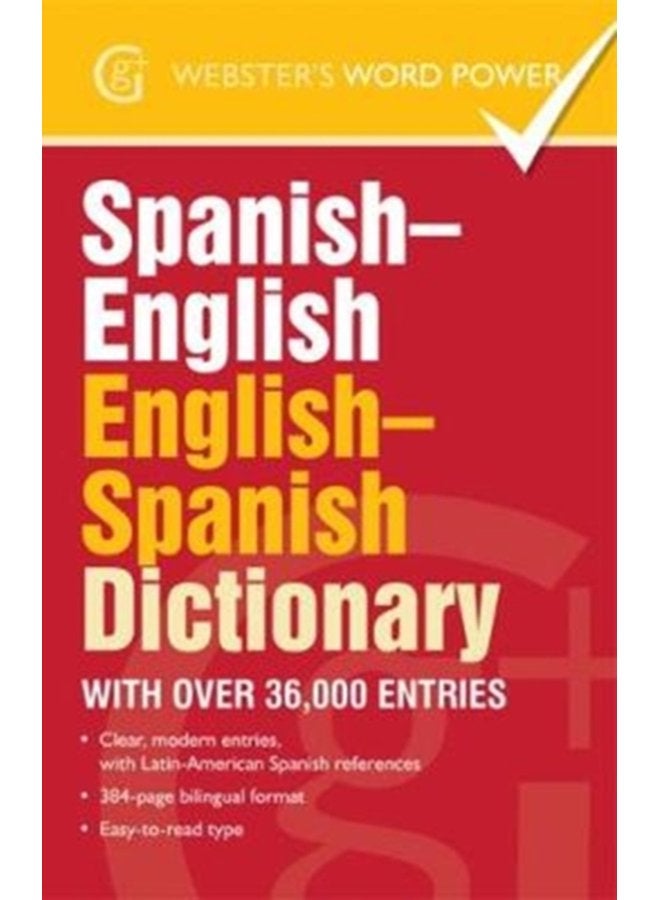 Spanish English English Spanish Dictionary With over 36 000 entries - Paperback
