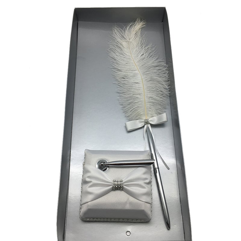 Wedding Signing Pen Claw Chain Feather Pen with Holder Wedding Signature Pen Set Decoration Supplies for Guest Book - Image 4