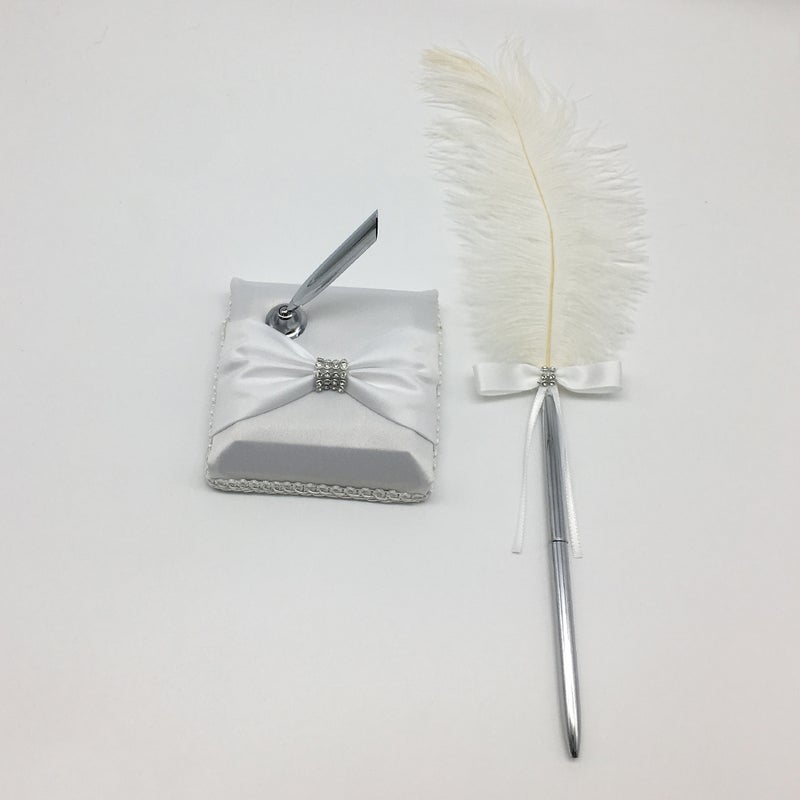 Wedding Signing Pen Claw Chain Feather Pen with Holder Wedding Signature Pen Set Decoration Supplies for Guest Book - Image 5