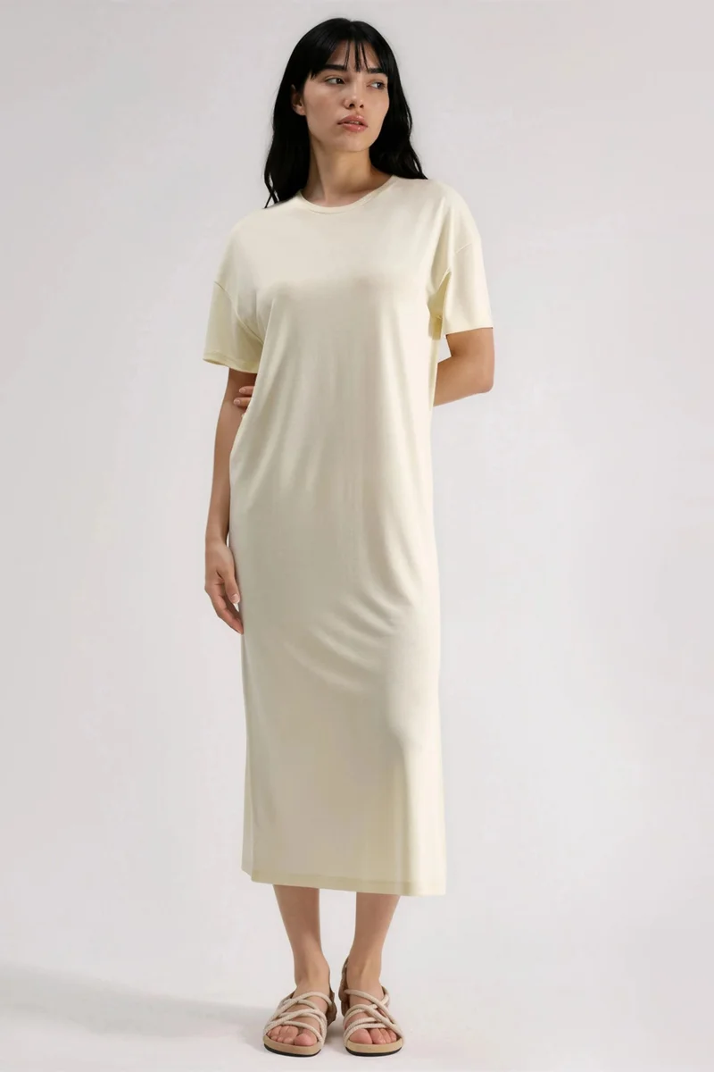 BUSEM Loose Fit Midi Dress with Slit