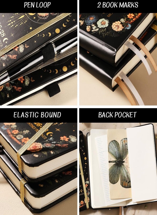 Pinchoco 2026-2028 Pocket Planner/Calendar - 3 Year Monthly Planner 2026-2028, January 2026 - December 2028(36 Months), 6.3" x 3.8", Monthly Calendar with Inner Pocket and 61 Notes Pages - Butterfly - Image 3