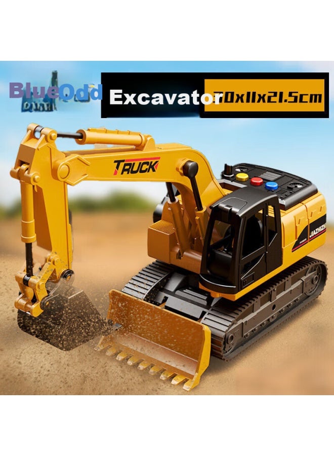 Buluqi Children's Toy, Boys' New Year Gift, 3-6 Years Old, Car Toy With Sound And Light, Engineering Excavator, Educational Toy Vehicle