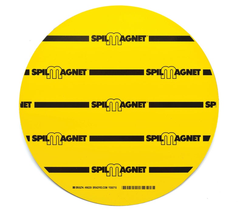 Brady 96229 12" Diameter Black/Yellow Spill Magnet - Image 5