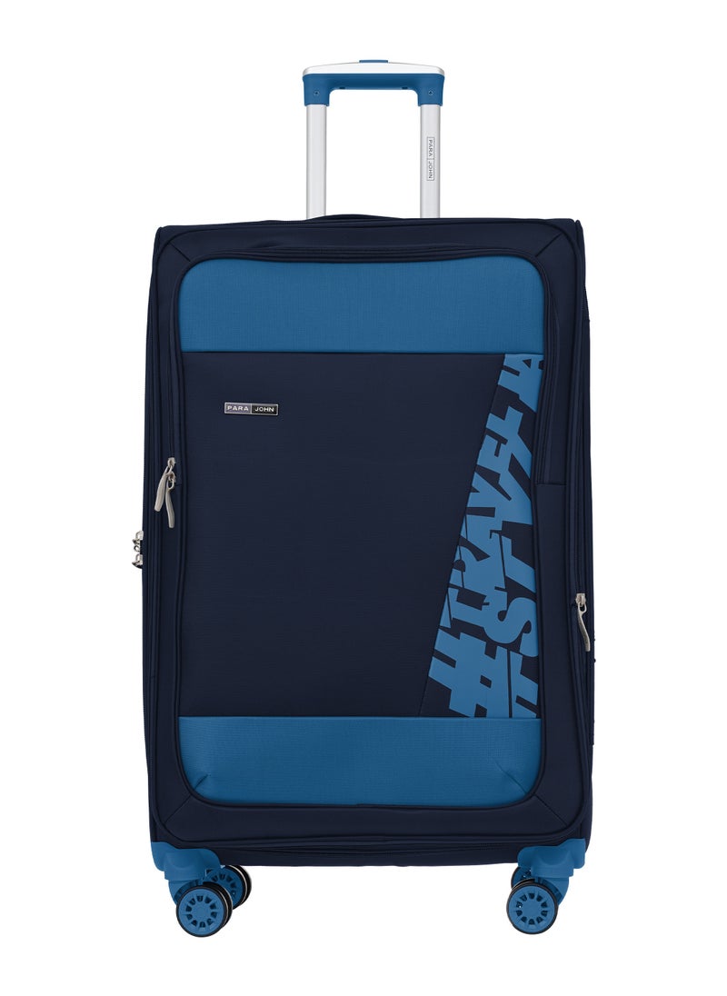 Hyper Trek 3 Pieces Set 8 Wheels Soft Luggage -Navy