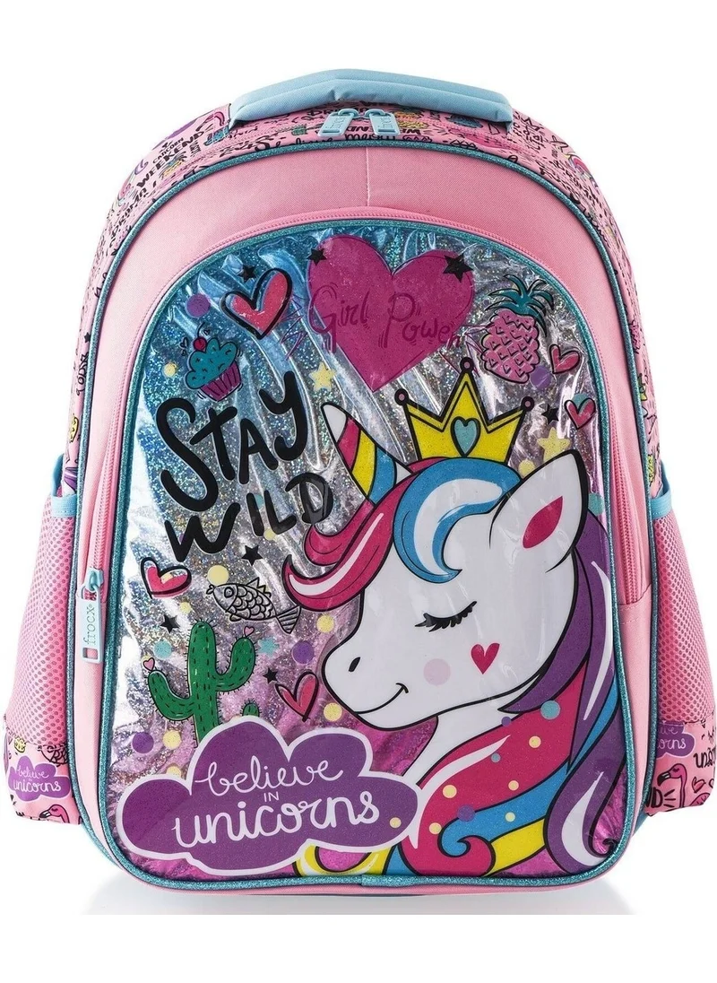 Frocx Primary School Bag Due Unicorn and Lunchbox