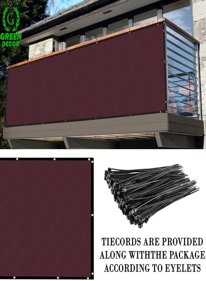GREEN DECOR HDPE Fabric with PP Band Baby Safety Net Protector for Balcony & Staircase Railing Guard,Balcony Stairway Net Baby Safety Products for Indoor&Outdoor(Burgundy Color, 0.80X10 MTR) - Image 5