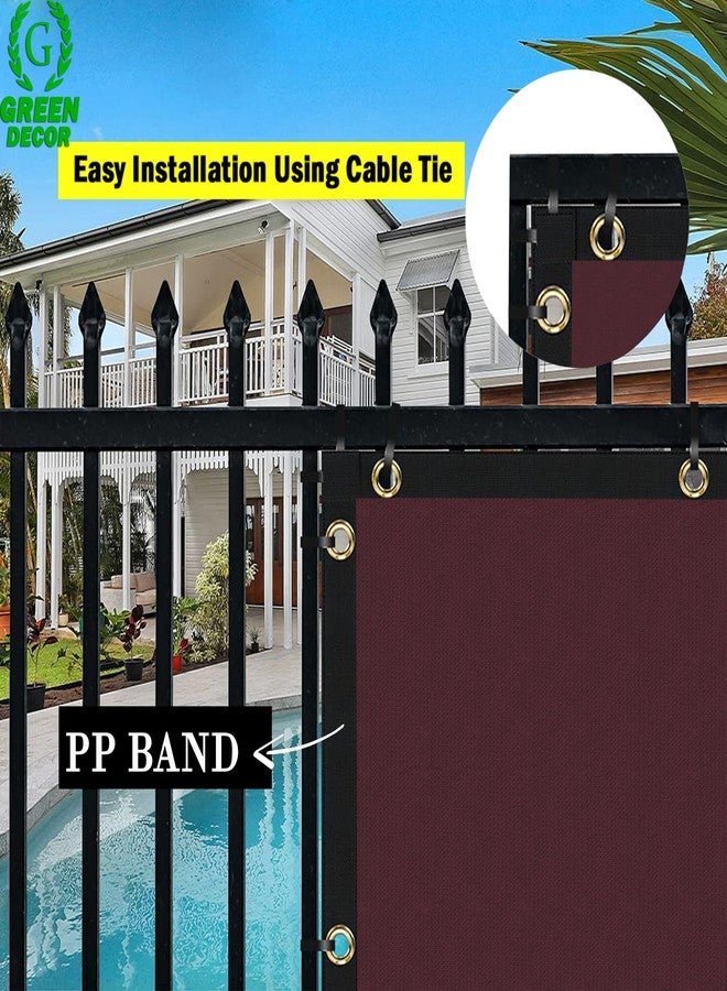 GREEN DECOR HDPE Fabric with PP Band Baby Safety Net Protector for Balcony & Staircase Railing Guard,Balcony Stairway Net Baby Safety Products for Indoor&Outdoor(Burgundy Color, 0.80X10 MTR) - Image 4