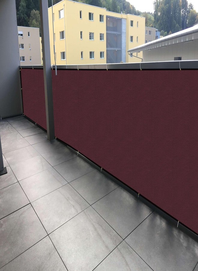 GREEN DECOR HDPE Fabric with PP Band Baby Safety Net Protector for Balcony & Staircase Railing Guard,Balcony Stairway Net Baby Safety Products for Indoor&Outdoor(Burgundy Color, 0.80X10 MTR) - Image 1