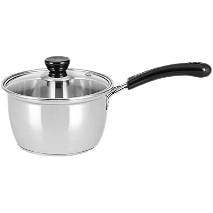 rayihni Stainless Steel Chocolate Milk Pot Pan Soup Pot Home Baby Food Pot Milk Pot Kitchen Cooking Pot - Image 1