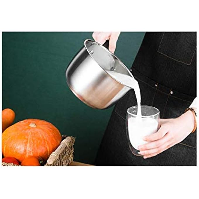rayihni Stainless Steel Chocolate Milk Pot Pan Soup Pot Home Baby Food Pot Milk Pot Kitchen Cooking Pot - Image 4
