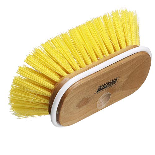 Seachoice Deck Brush w/Threaded Hole, 6 in., Medium Bristles, Wood Block - Image 2
