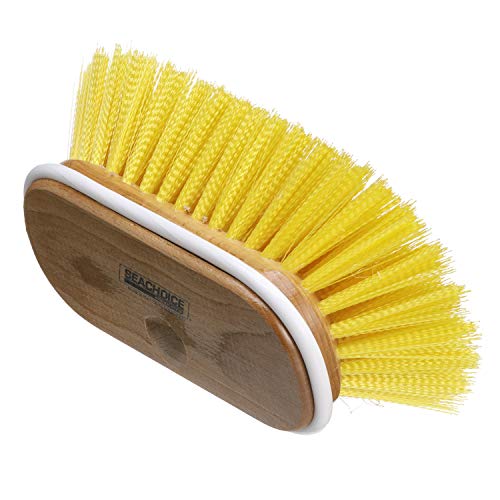 Seachoice Deck Brush w/Threaded Hole, 6 in., Medium Bristles, Wood Block - Image 3