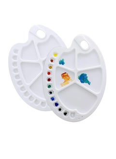 Y&D Plastic Artist Paint Color Mixing Trays, Painting Palette, Kids, Art Students, Classroom, Class Craft Projects, Party Events, Watercolor, Used by Artists, Students and Etc  - Image 1