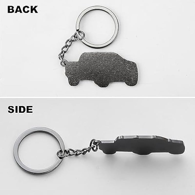 سلسلة مفاتيح معدنية ثلاثية الابعاد لسيارة فورد F150 من كوتيبوك (لون رمادي) - Image 4