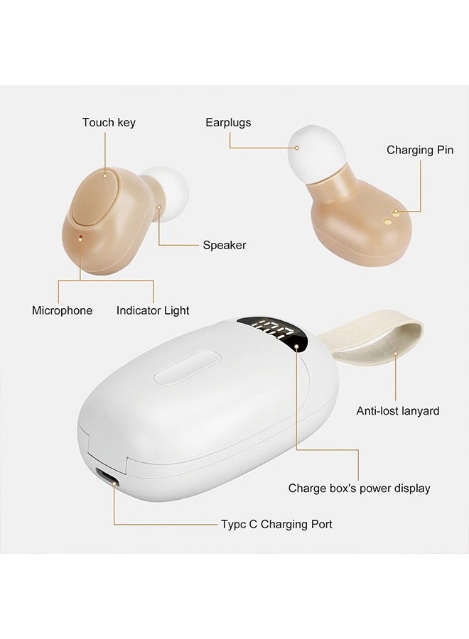 Rechargeable Hearing Aids for Seniors & Adults with with Noise Cancelling,Digital Hearing Amplifier with Into Ear No Squealing,Magnetic Contact Charging Box witg LED Power Display - Image 5