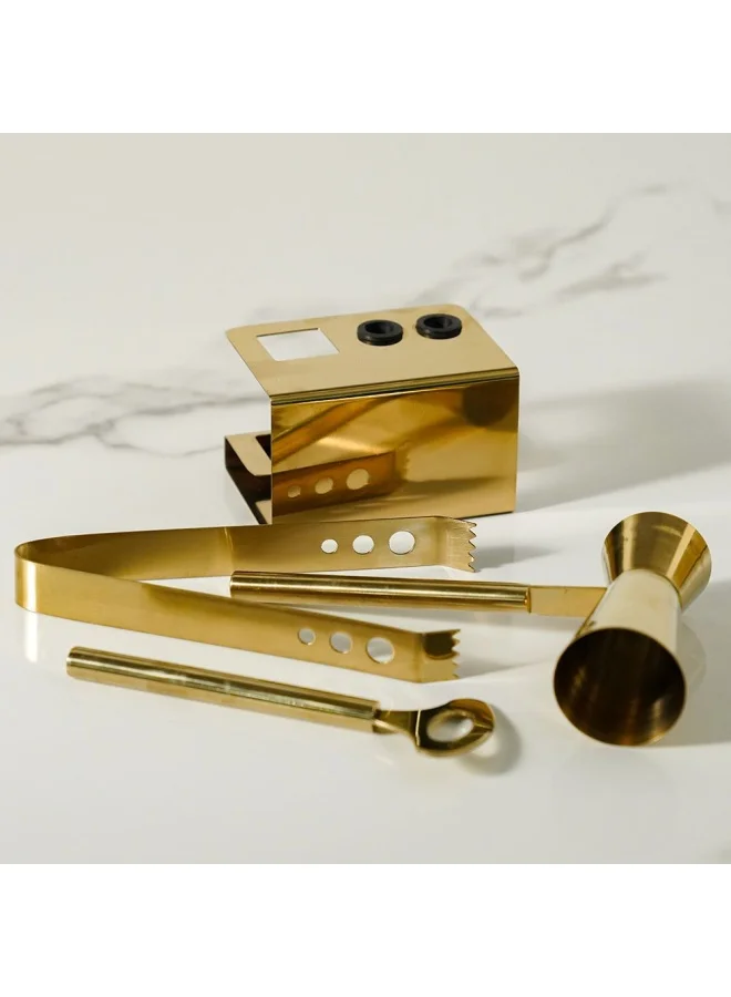 DANUBE HOME Danube Bar Collection Bar Tools Set Gold L-10; W-7.5;H-21CM