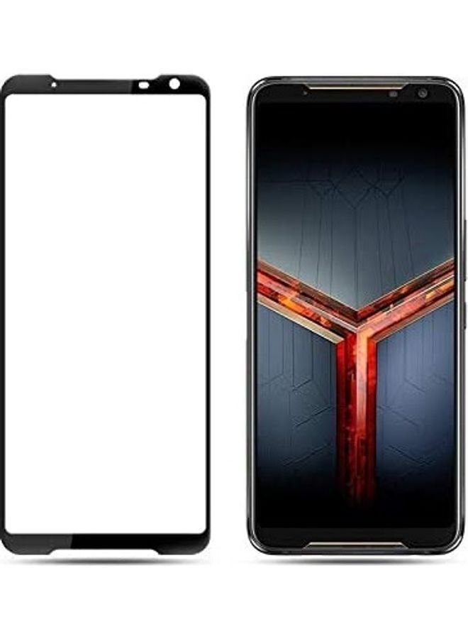 NIBEMINENT Tempered Glass Screen Protector For ASUS ROG Phone II Black/Clear  - Image 1