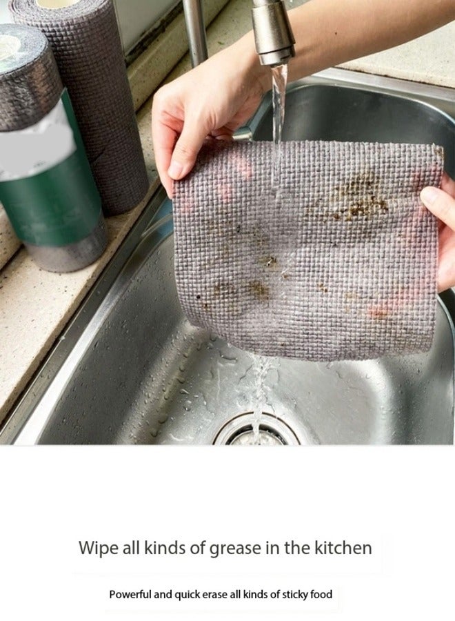 fashionhome Multipurpose Durable Easy to Clean kitchen Scrubbing Cloth Roll Microfiber Cleaning Kitchen Wear-Resistant Non-Stick Oil Cleaning Towel 20x22 cm - Image 3