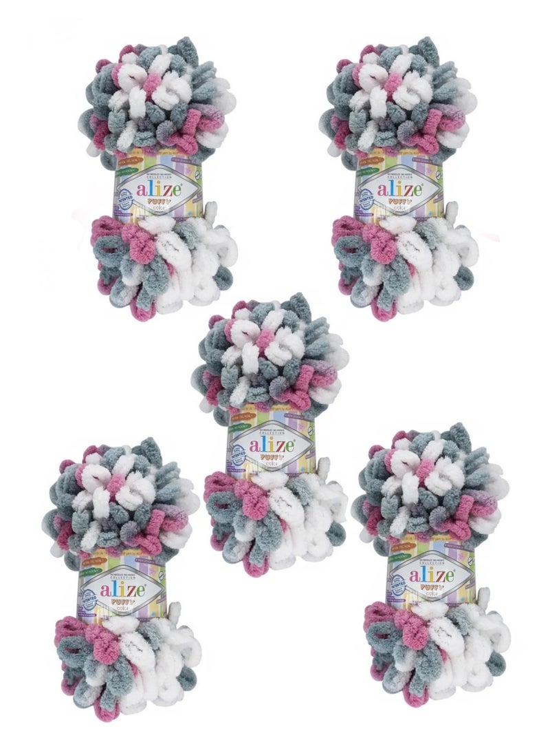 أليز 5 قطع صوف بطانية ميكروبوليستر من خيوط اليزا بوفي  6070