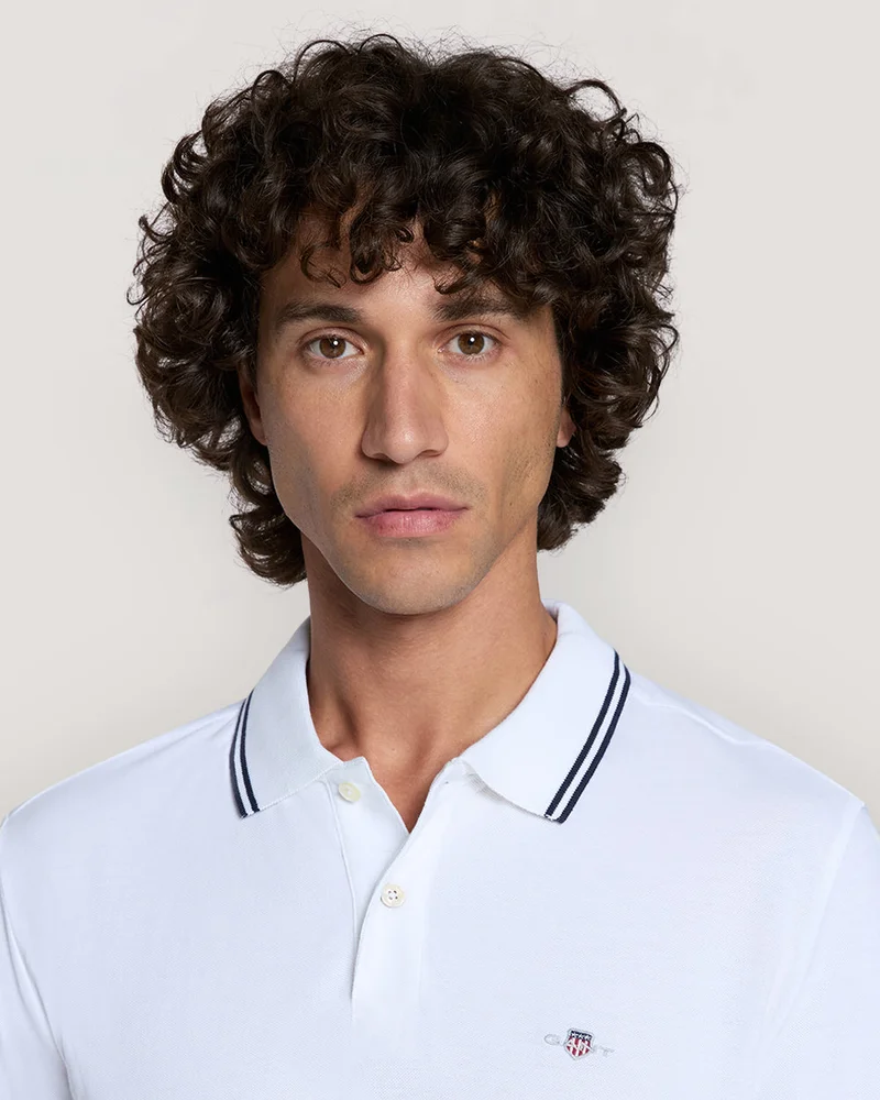 GANT Gant Tipping Collar Short Sleeve Polo
