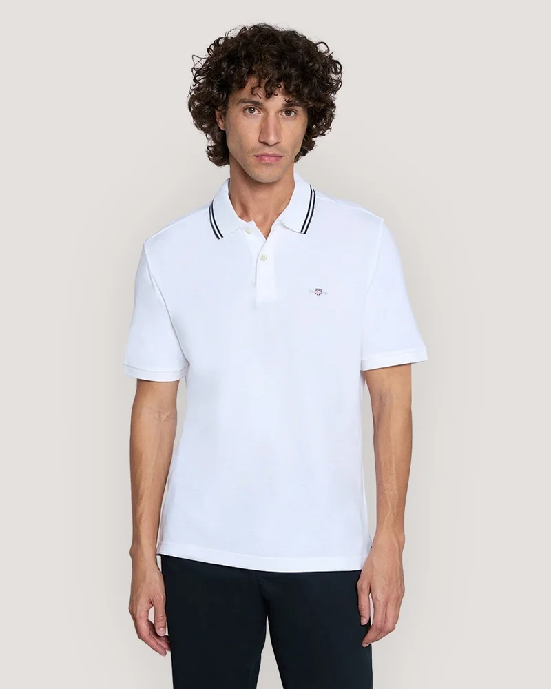 GANT Gant Tipping Collar Short Sleeve Polo