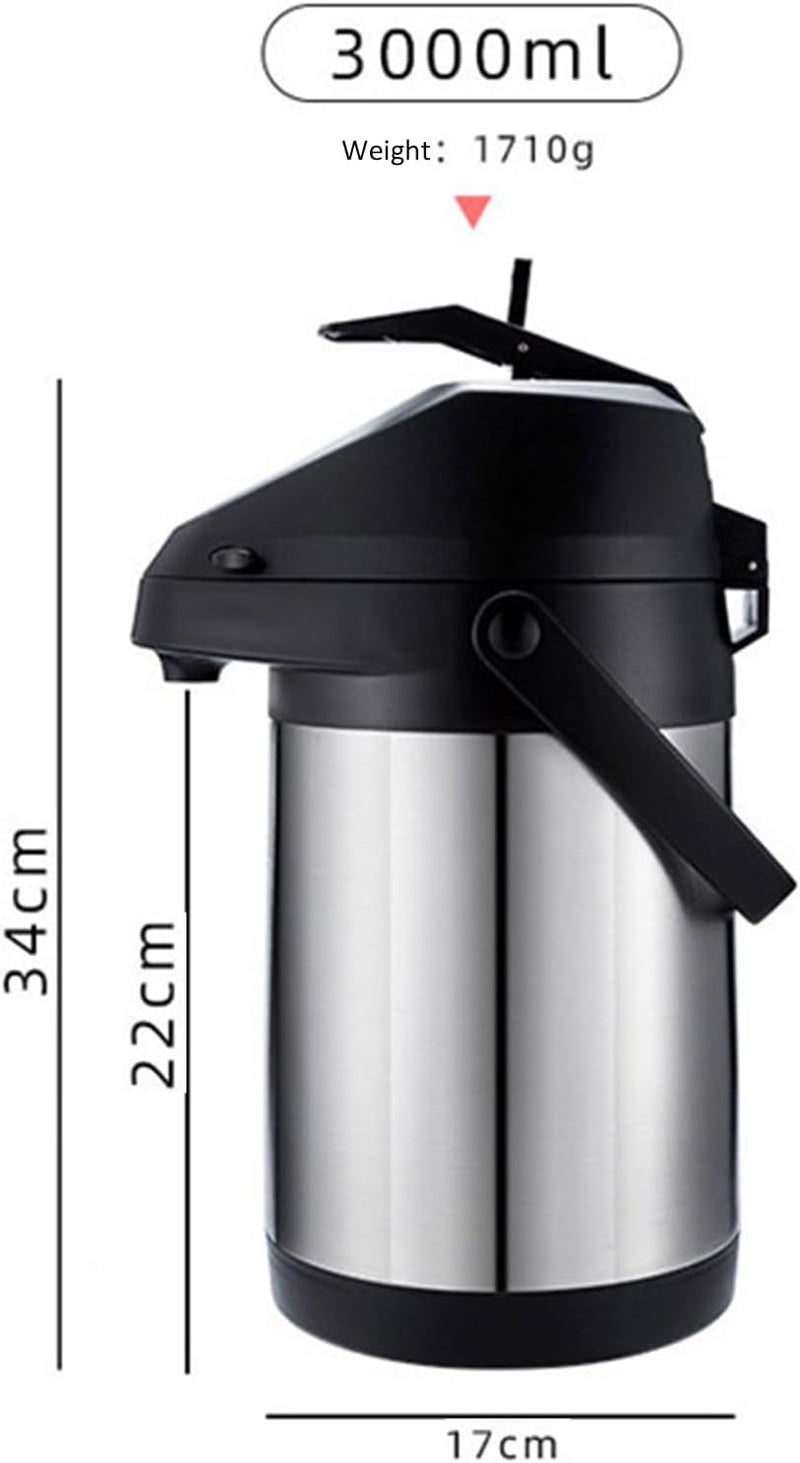 Globally popular universal design Coffee Carafe for Keeping Hot, 304 Rustless Insulated Waterbottle, Air Pot Coffee Carafe with Lazy Base for Home Global assorted color picks - Image 3