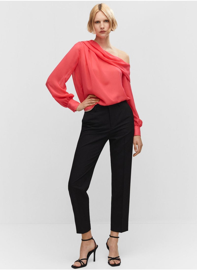MANGO - Asymmetrical Blouse - Image 1
