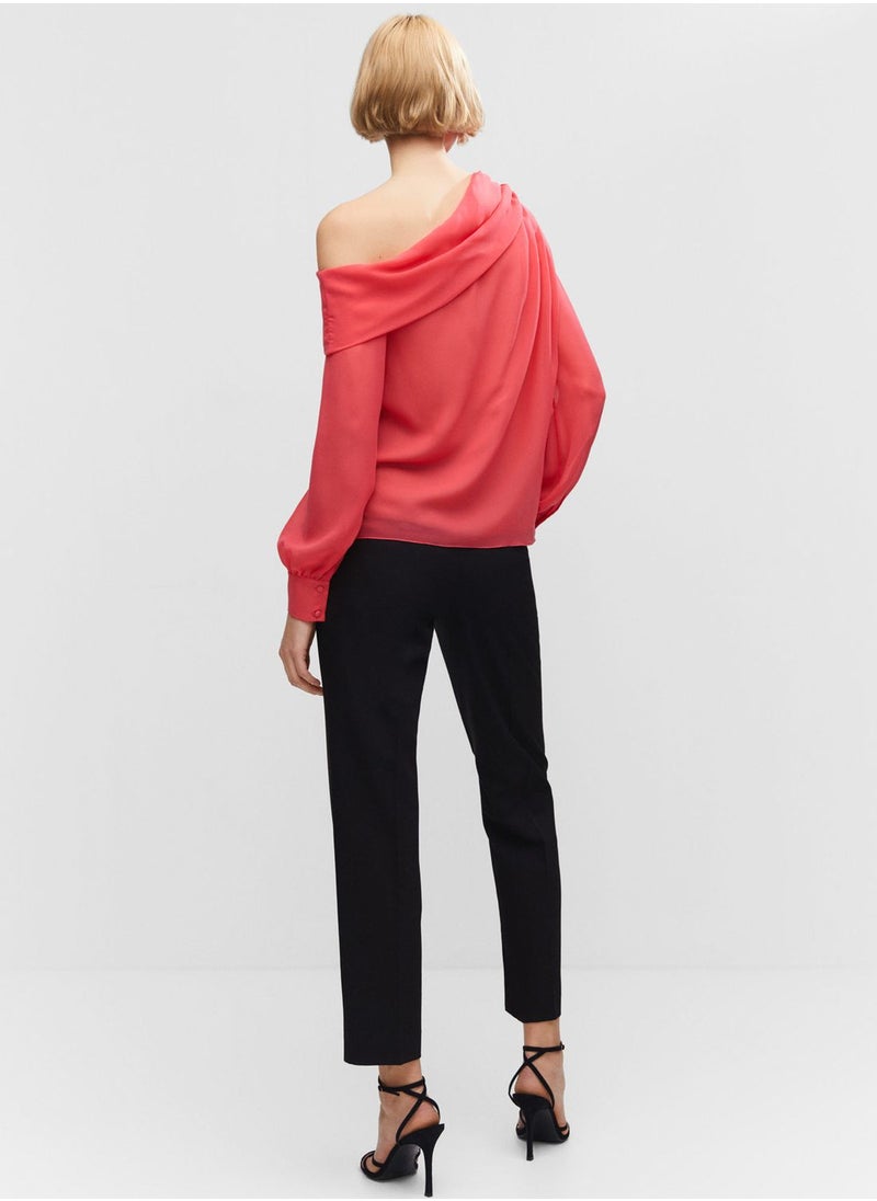 MANGO - Asymmetrical Blouse - Image 1