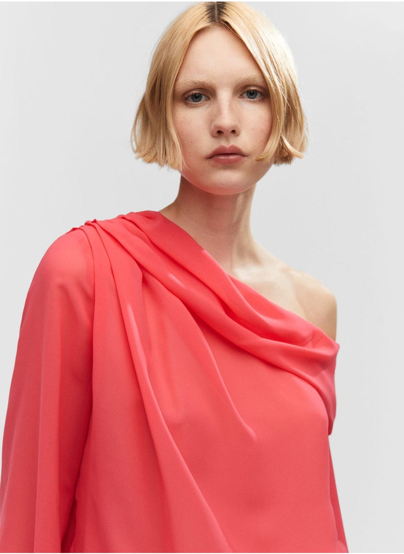 MANGO - Asymmetrical Blouse - Image 1