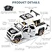 FRJV Toy Trucks for Boys 1 24 Diecast Cars Tacoma Toy TruckCollectible Metal Pickup Trucks Model Car KitsPull Back Tacoma Truck Toy with Lights and SoundsToy Trucks for Boys Age 47White - Image 4