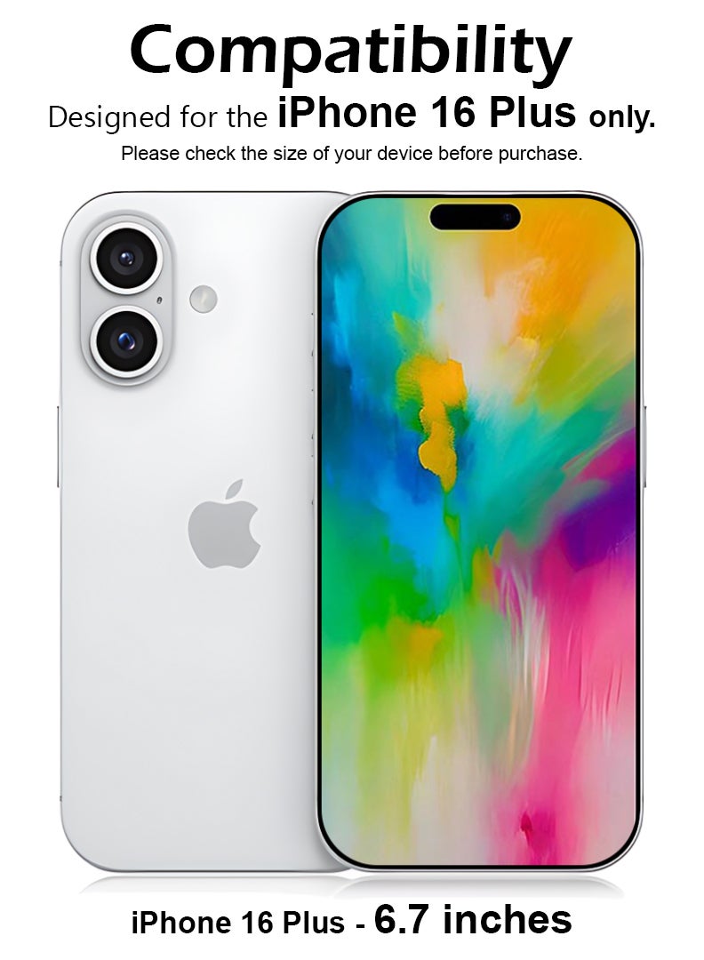 DUSALA Privacy Screen Protector For Apple iPhone 16 Plus 9H Hardness Anit Spy Tempered Glass Film [100% Privacy Protection], Bubble Free Easy Installation, Full Coverage And Anti Scratch - Image 2