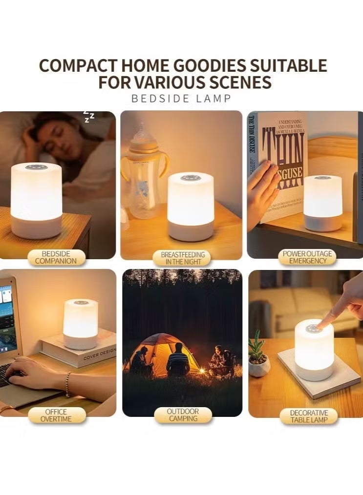 Fullight Rechargeable LED Table Lamp with Remote Control 3 Color Dimmable Bedside Night Light Cordless for Bedroom & Nursery - Image 4